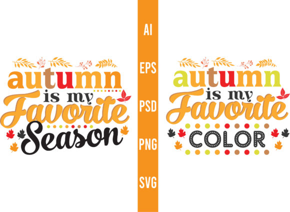 Autumn Favorite Svg Fall T Shirt Design
