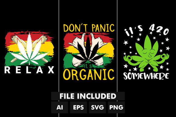 Cannabis Weed Marijuana T-Shirt Design Graphics and Crafts