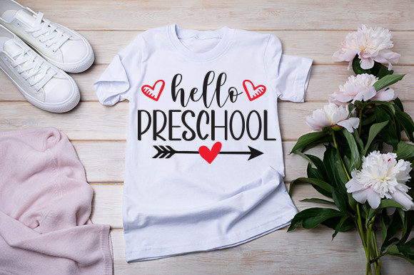 Hello Preschool T Shirt Graphics & Crafts