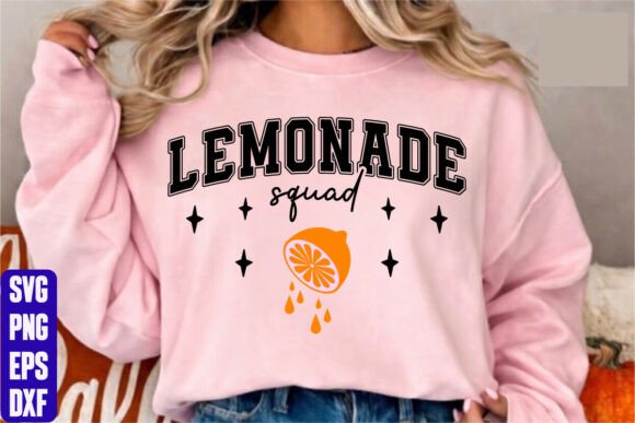 Lemonade Squad Embroidery Design