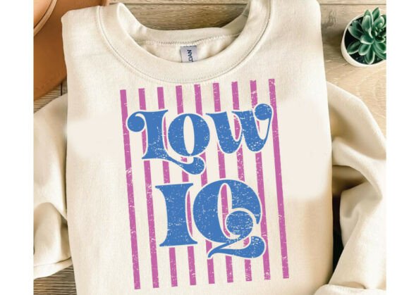 Low IQ PNG SVG Striped Funny Sarcastic Graphics