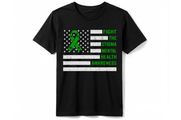 Mental Health Flag T-shirt Graphics